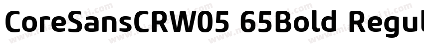 CoreSansCRW05 65Bold Regular字体转换